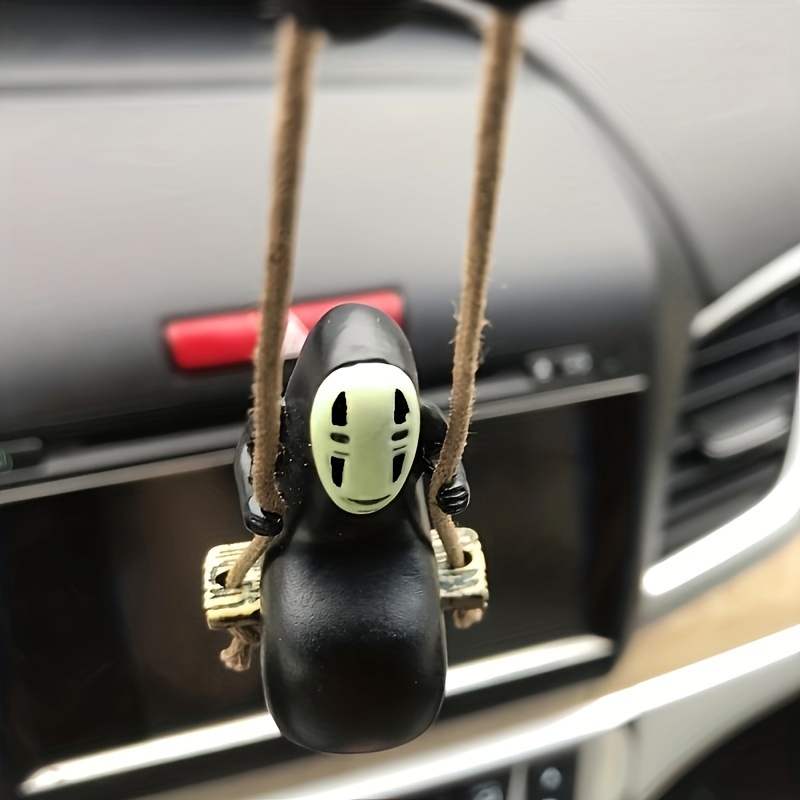Faceless Male Car Pendant, No Face Man Swing Car Hanging Ornament For Car  Interior Ornaments, Cute Anime Car Accessories For Car Rearview Mirror  Decor