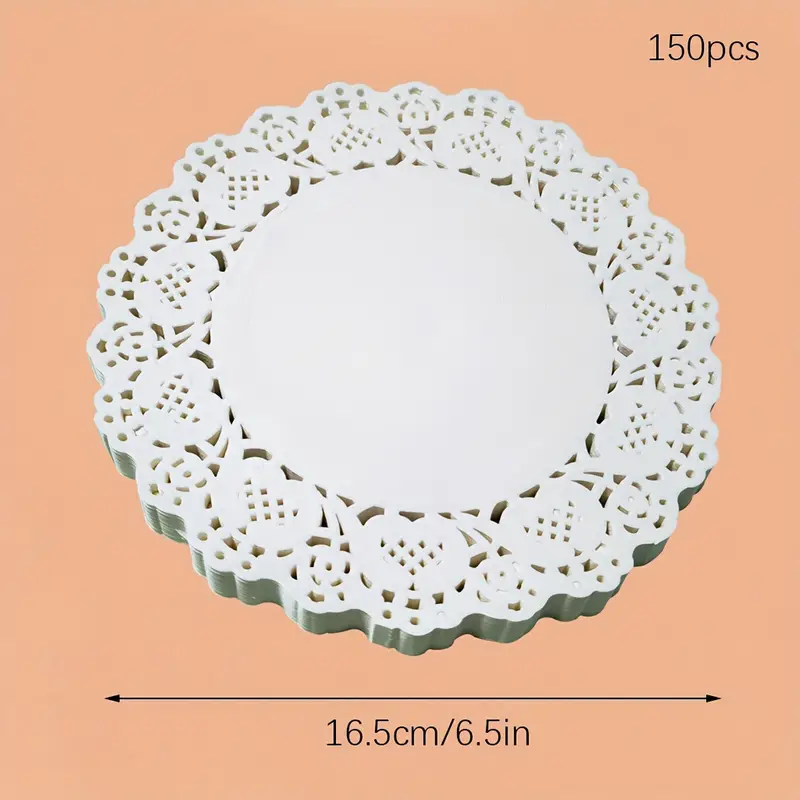 White Lace Paper Doilies Placemats Diy Box Packaging Gift - Temu