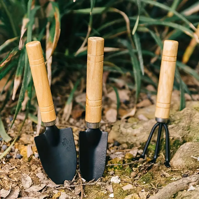 3pcs mini outils de jardinage de jardin de plantes avec outil de