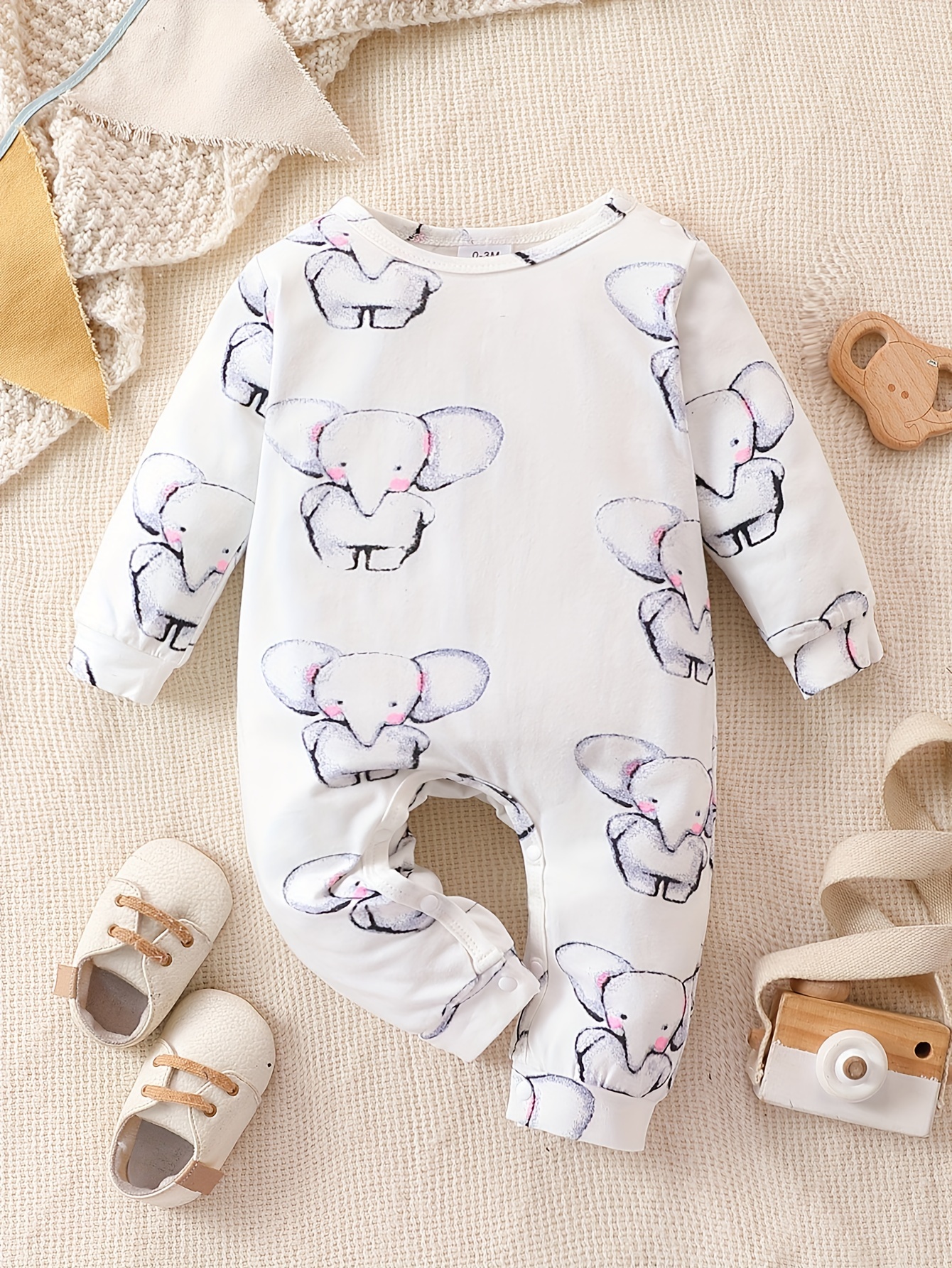 Traje de traje de elefante bebé recién nacido, traje de foto de niño recién  nacido, bebé niño elefante conjunto bebé elefante sombrero bebé elefante