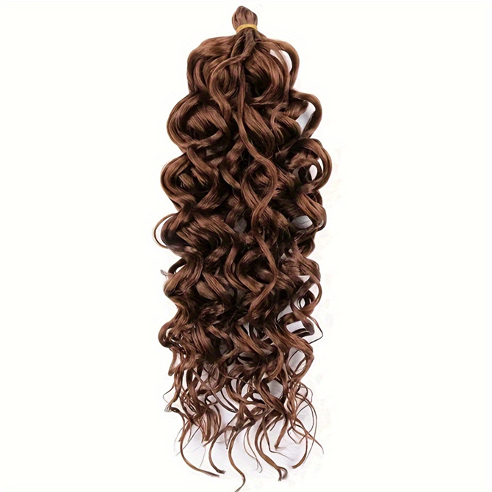 50 8cm Long Curls Crochet Hair Extensions - Natural Look for Everyday Use