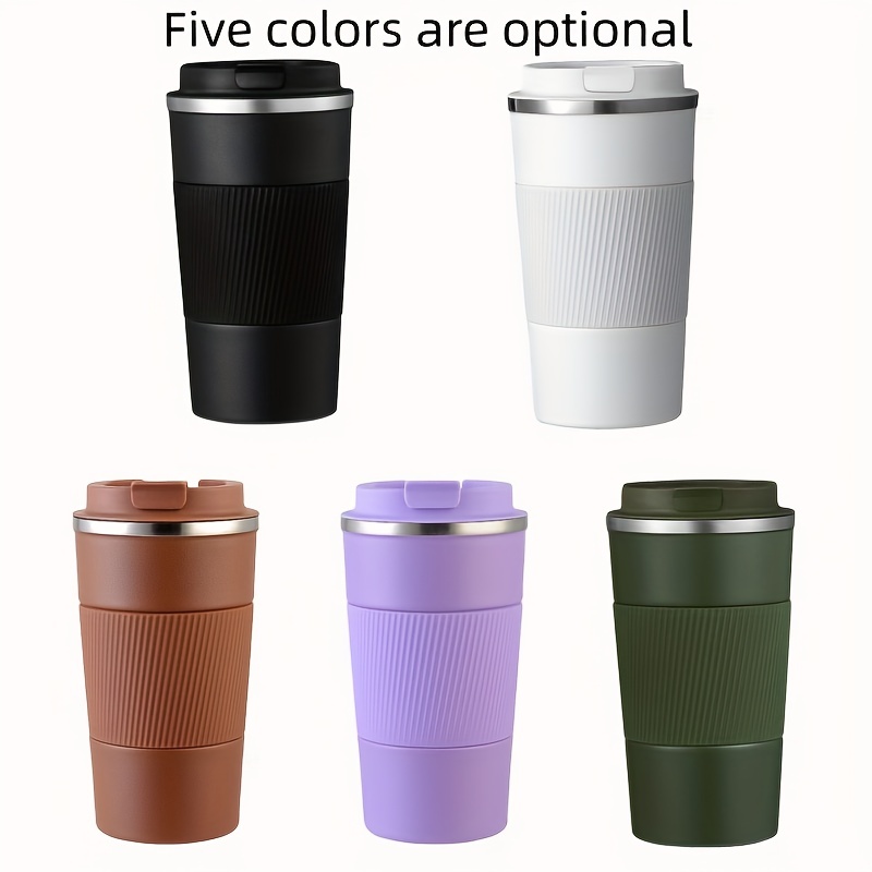 Long-Lasting Insulation Coffee Tumbler Travel Mugs Thermal Cups Vacuum Stainless Steel Flask Screw Lid Leak Proof for Home Office Outdoor Works Great