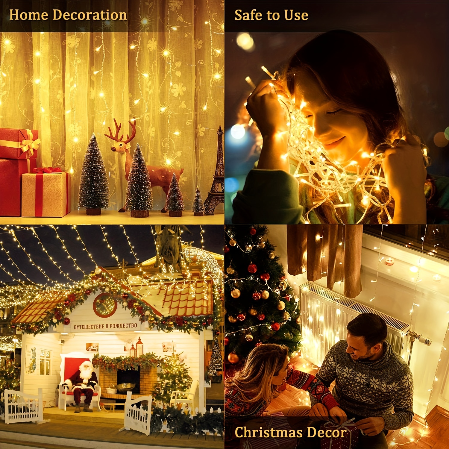 Waterproof Battery Operated String Lights, Christmas Decorations For  Outdoor Camping,tent Decoration, Warm White, Super Foot Bowl Sunday Party  Goods, Christmas & Halloween Decorations - Temu