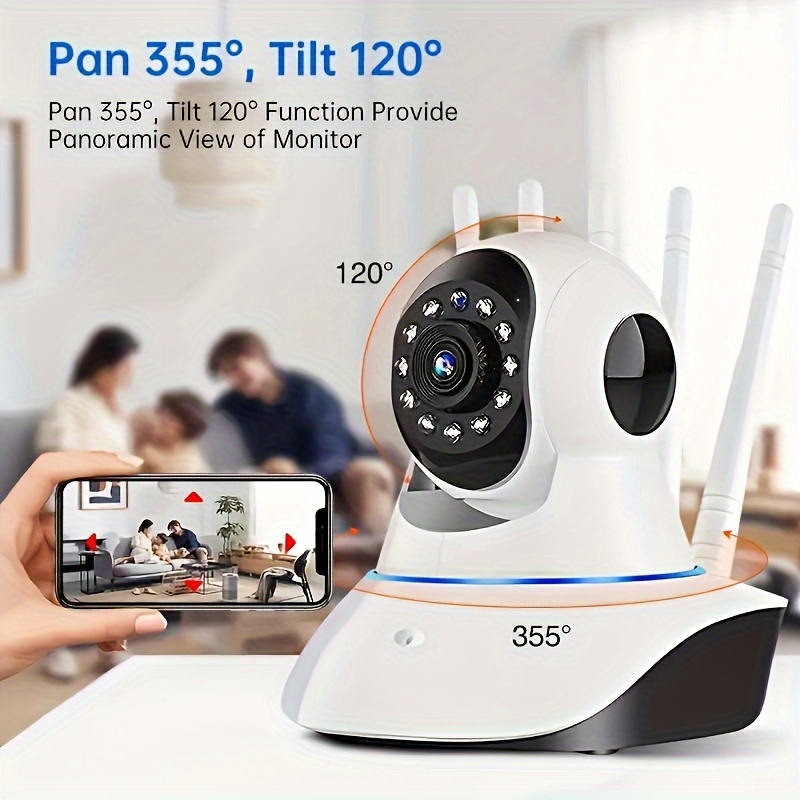 720P WiFi Wireless Pan Tilt CCTV Network Home Security IP Camera IR Night  Vision