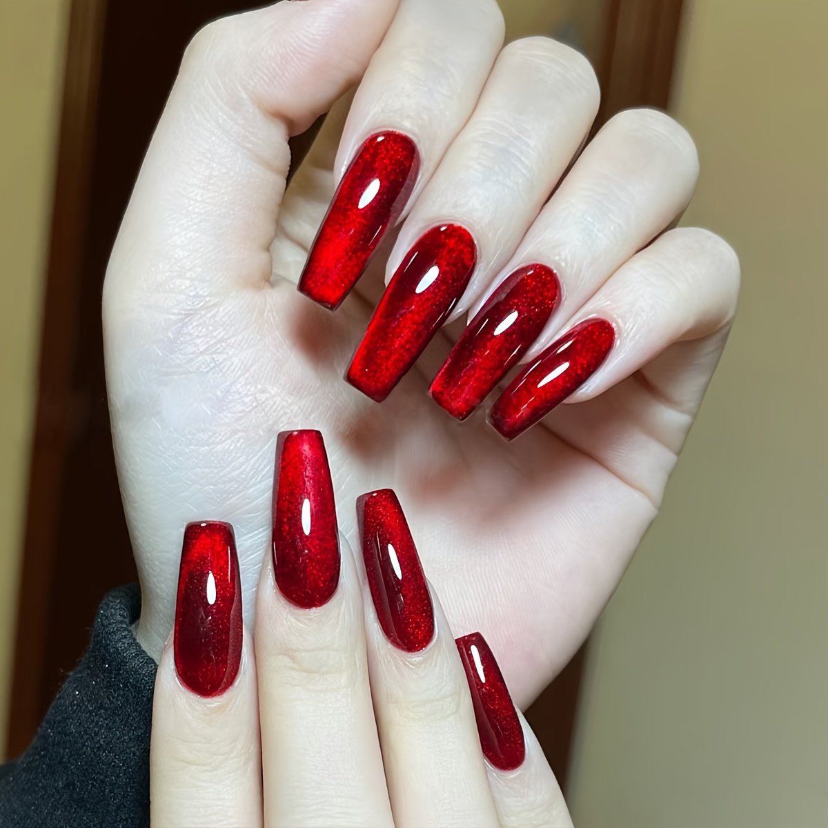 Red Bling Nails - Temu South Korea