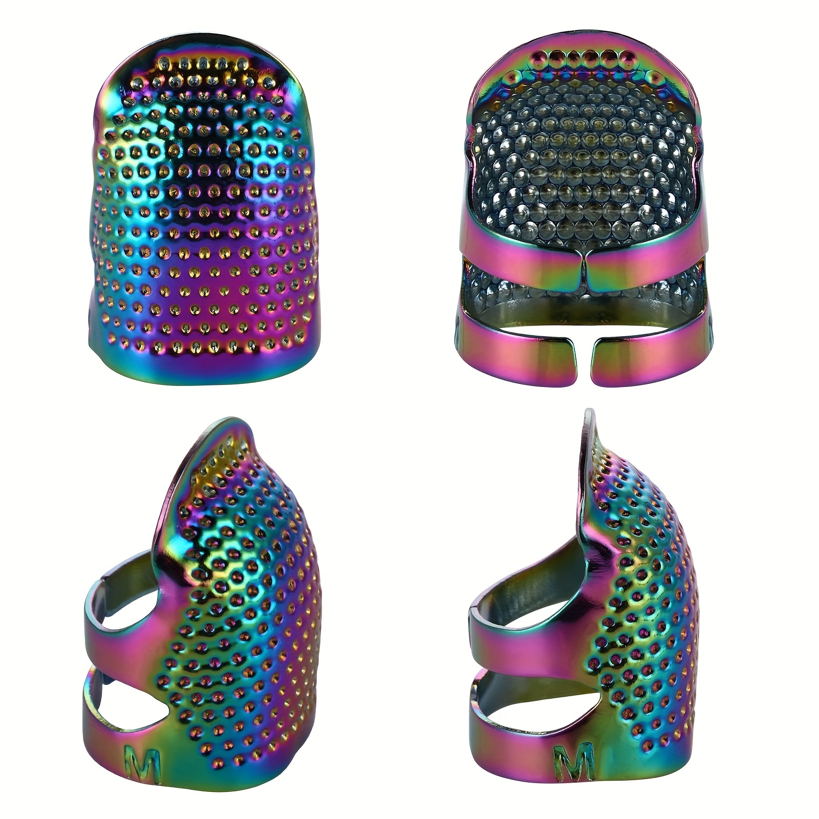 Metal Colorful Sewing Thimble Finger Protectors Adjustable - Temu