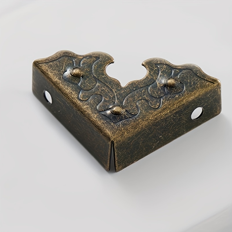 Metal Box Corner Protector Decorative Corner Brackets Edge Safety Guard for  Jewelry Box Wooden Case 12pcs 