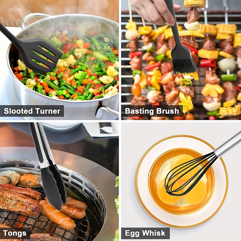 Silicone Spatula Shovel Spoon Cookingware Set Heat Resistant