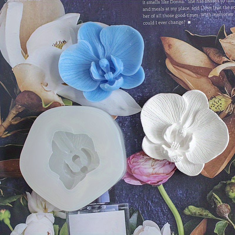 

1pc Floral Shaped Silicone 3d Soap Mold Can Be Used To Make Plaster, Aromatherapy Candles For Arts And Crafts