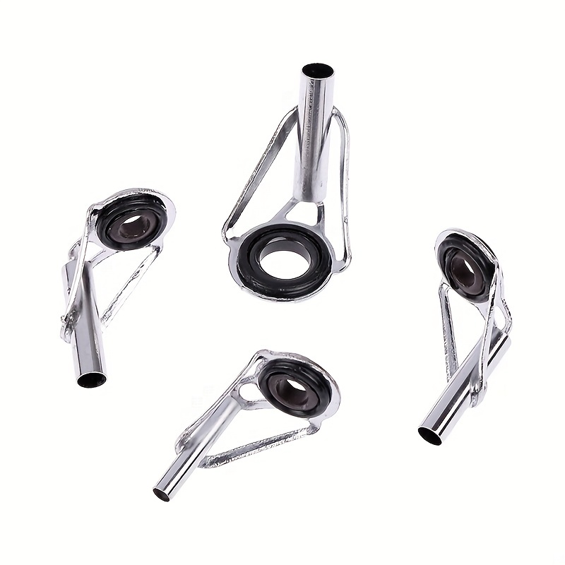 1.2-2.2mm Fishing Rod Tip Repair Kit, 30pcs Stainless Steel Ring Guide, Black | Harfington