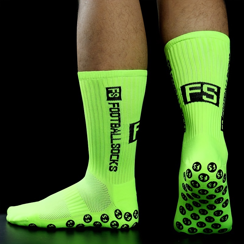 New Silicone Bottom Non slip Thick Padded Football Socks - Temu