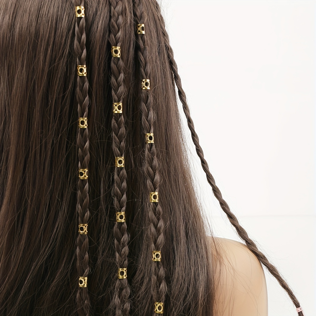 Beaded braids  Hippie hair, Hair braid beads, Braided hairdo