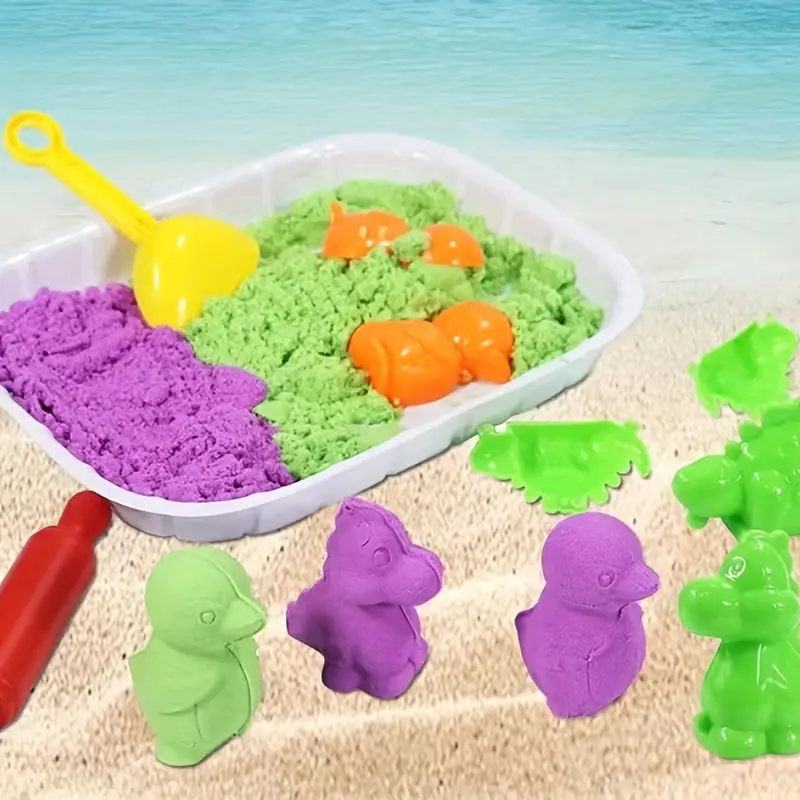 Space Sand Set Magic Sand Power Diy Children's Playground - Temu