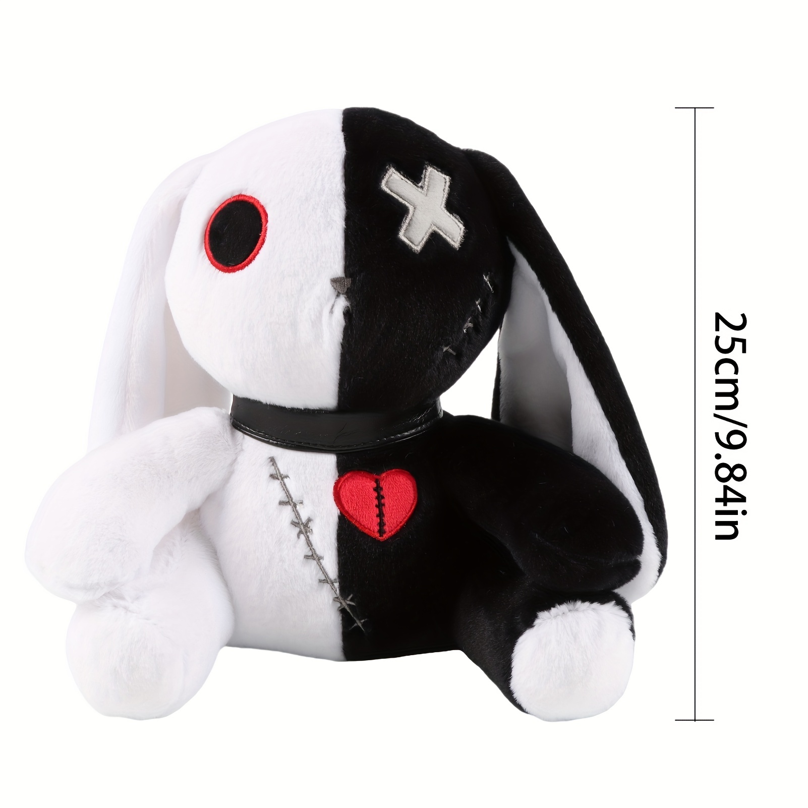 Halloween Rabbit Plush Toys Creepy Gothic Bunny Plush Doll Spooky