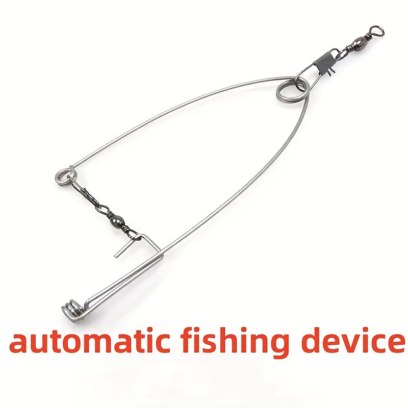 1pcs Automatic Fishing Device Spring Ejection Fishing Hook Steel