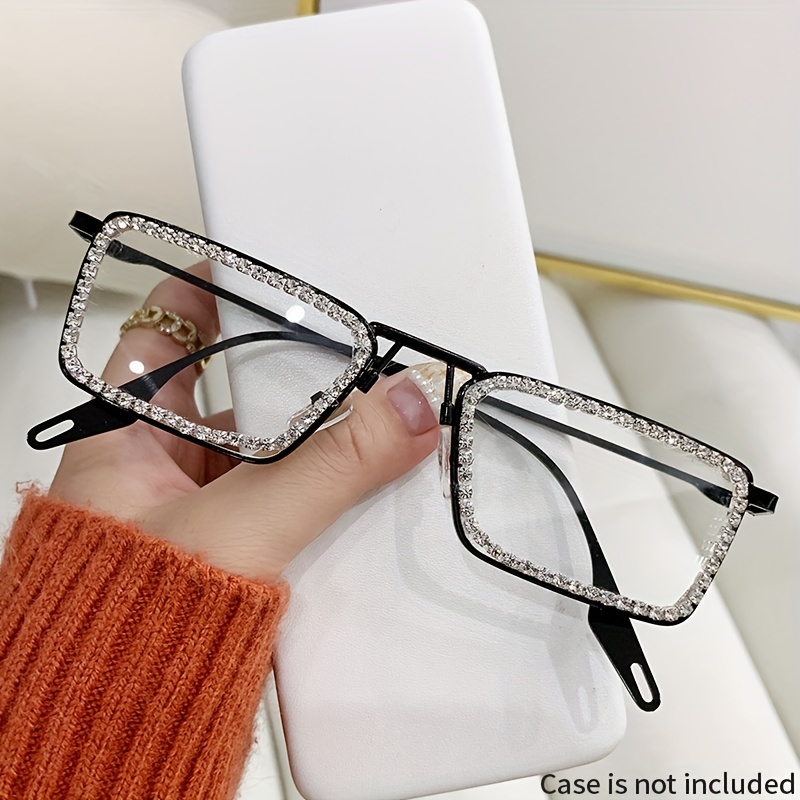 Sparkling Crystal Glasses Transition Sunglasses