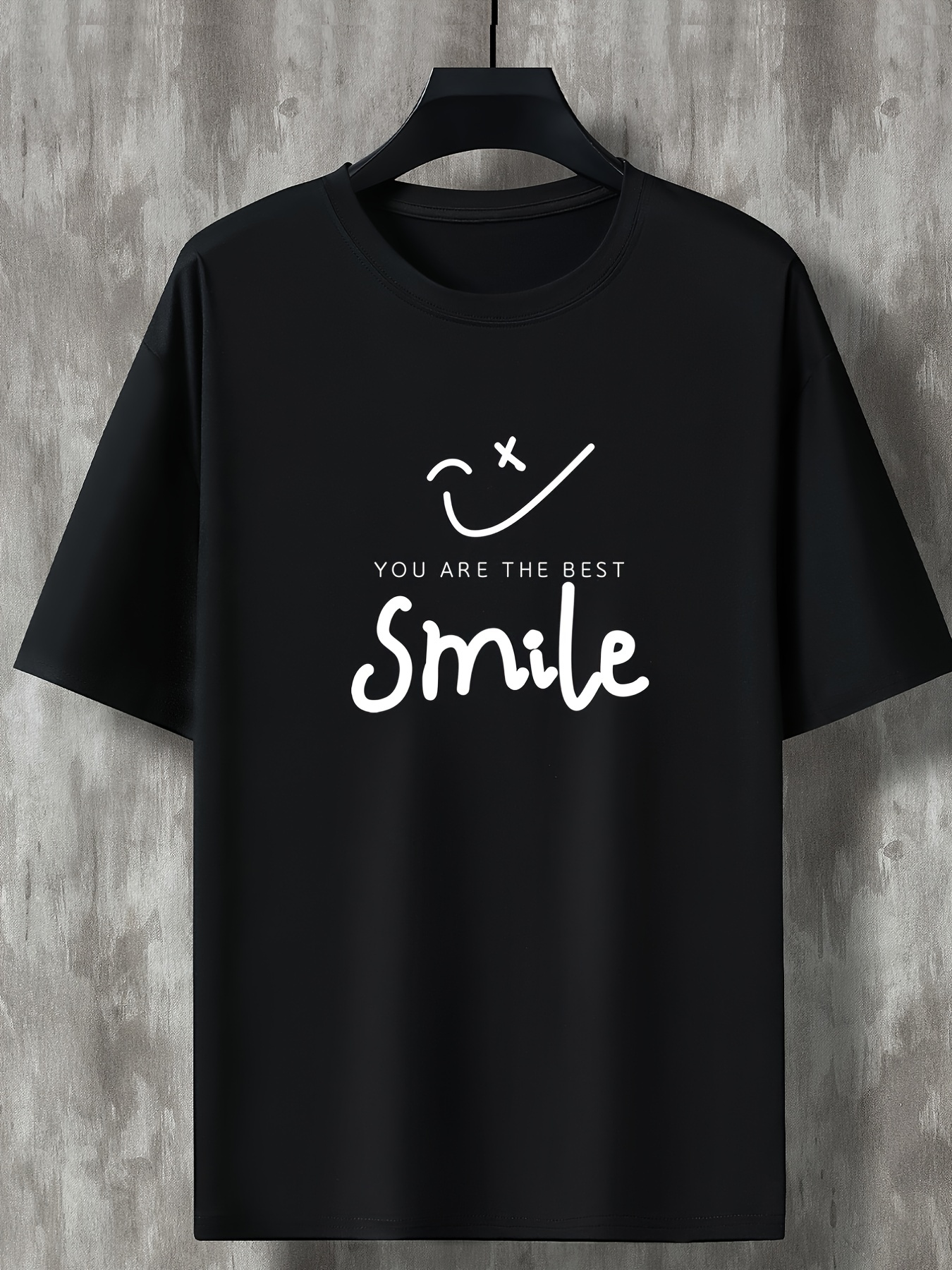 Men's Evil Smile Casual Crew Neck Short Sleeve T shirt For - Temu United  Kingdom