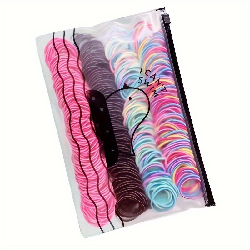 About 100-300-500pcs/pack Girls Cute Colorful Basic Elastic Hair Band Ponytail Hair Clip Youngsters's Hair Band Rubber Band Youngsters's Hair Accessories