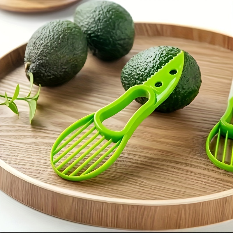 1pc Green 2-in-1 Avocado Slicer, Kitchen Fruit Cutter Tool