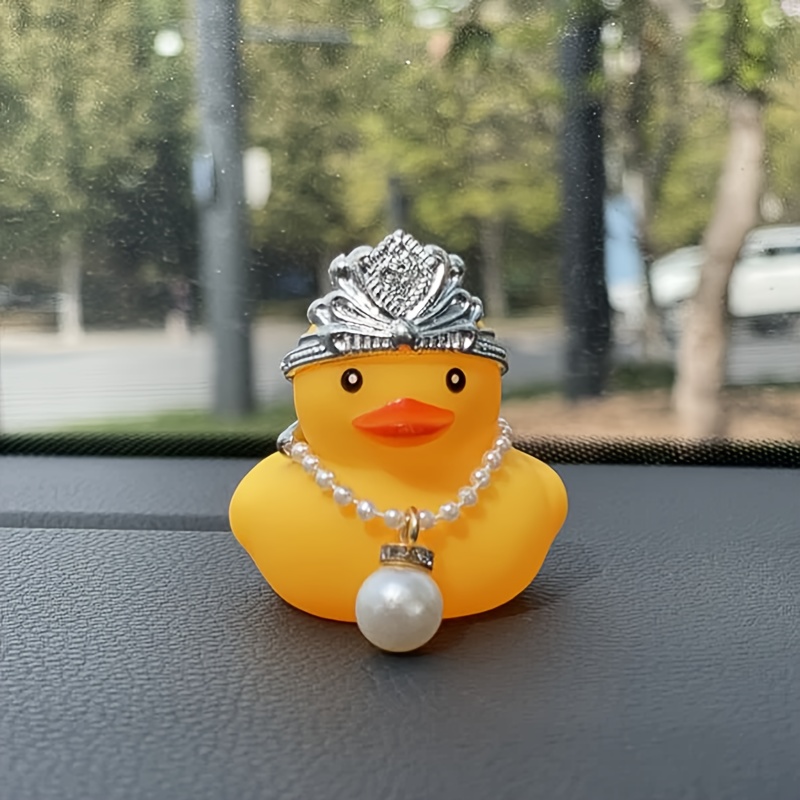 Auto-Ente, Auto-Gummi-Armaturenbrett-Dekoration, Ornament, gelbe Ente mit  Mini-S
