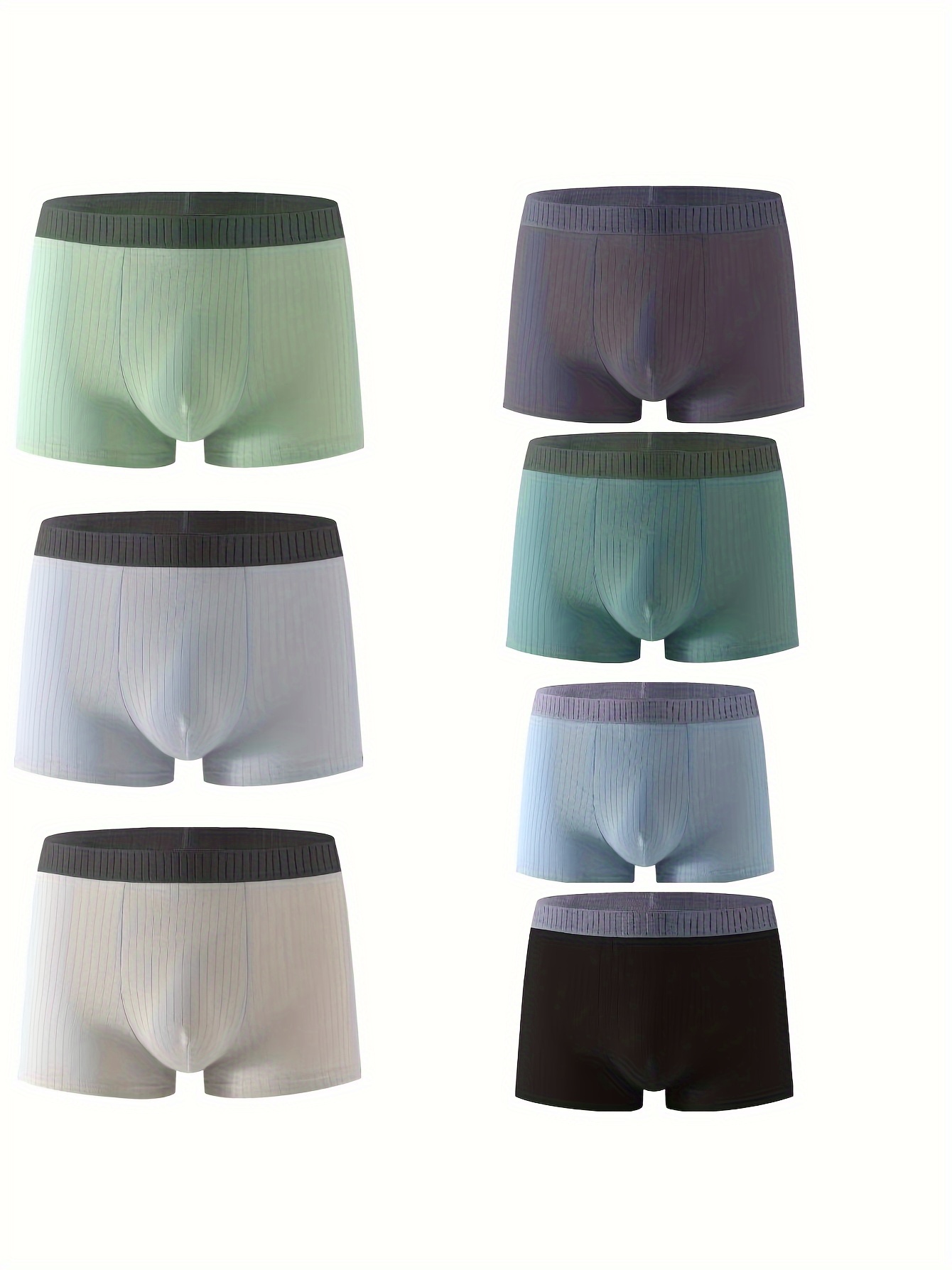 Men's Underwear Fashion Trendy Mid-waist Cotton Briefs Antibacterial Panties