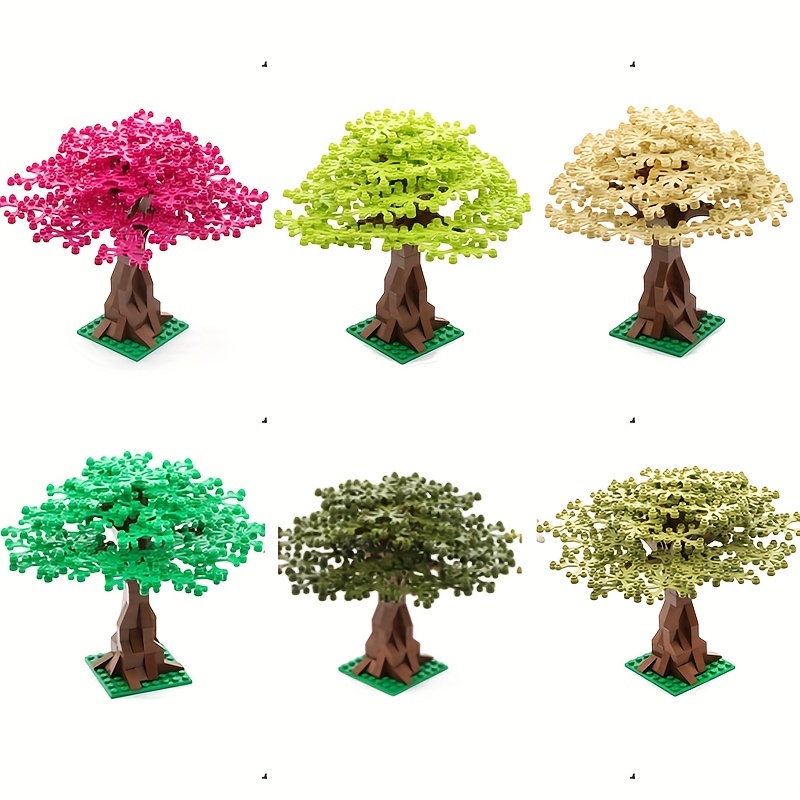 Diy Small Particle Building Blocks Scene Big Tree Set Moc Temu