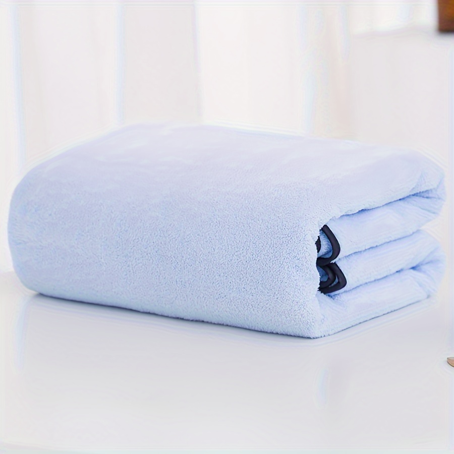Ultra Soft Furry Oversized Bath Towels Super Absorbent Quick - Temu Canada