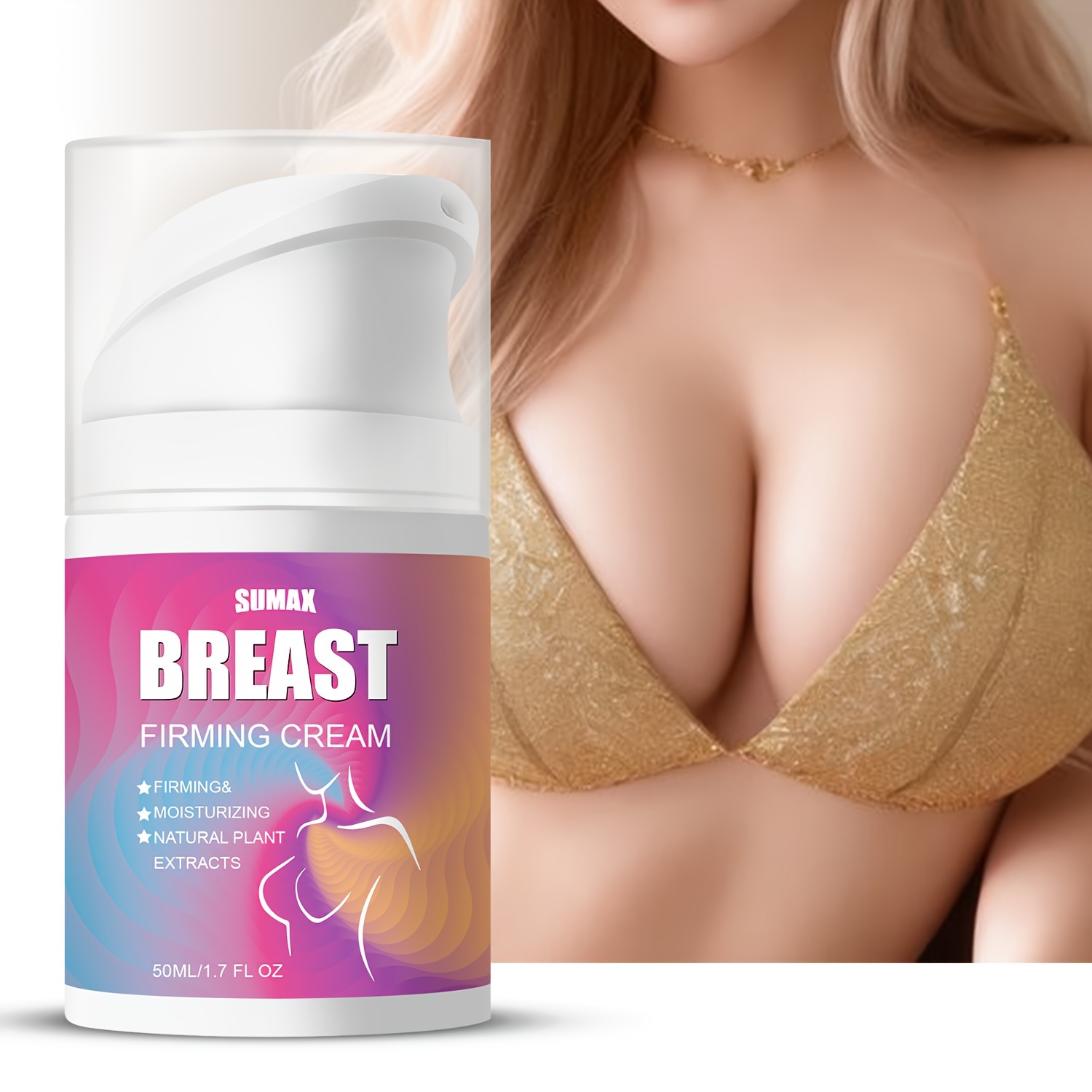 Massage Cream, Firming Cream 30g For Breasts Mellow Plump