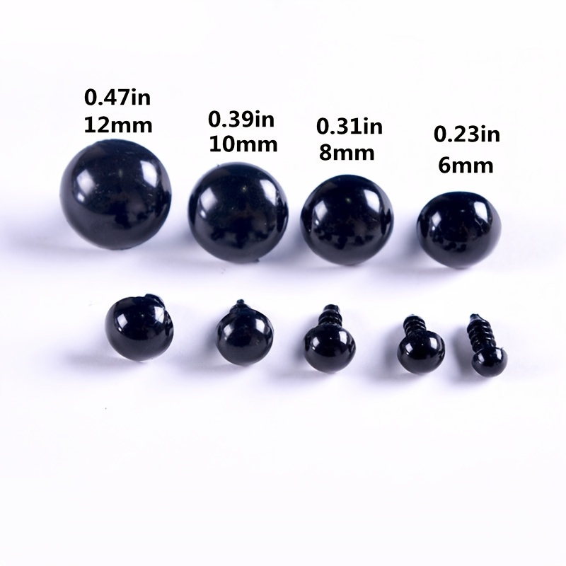 Plastic Ovel Black and White Soft Toy Eyes at Rs 80/piece in