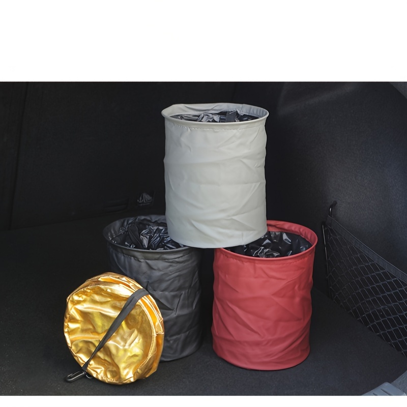 Auto Mülleimer mit Deckel - Auto Müllsack hängt mit Aufbewahrungstaschen  zusammenklappbarer und tragbarer Automülleimer