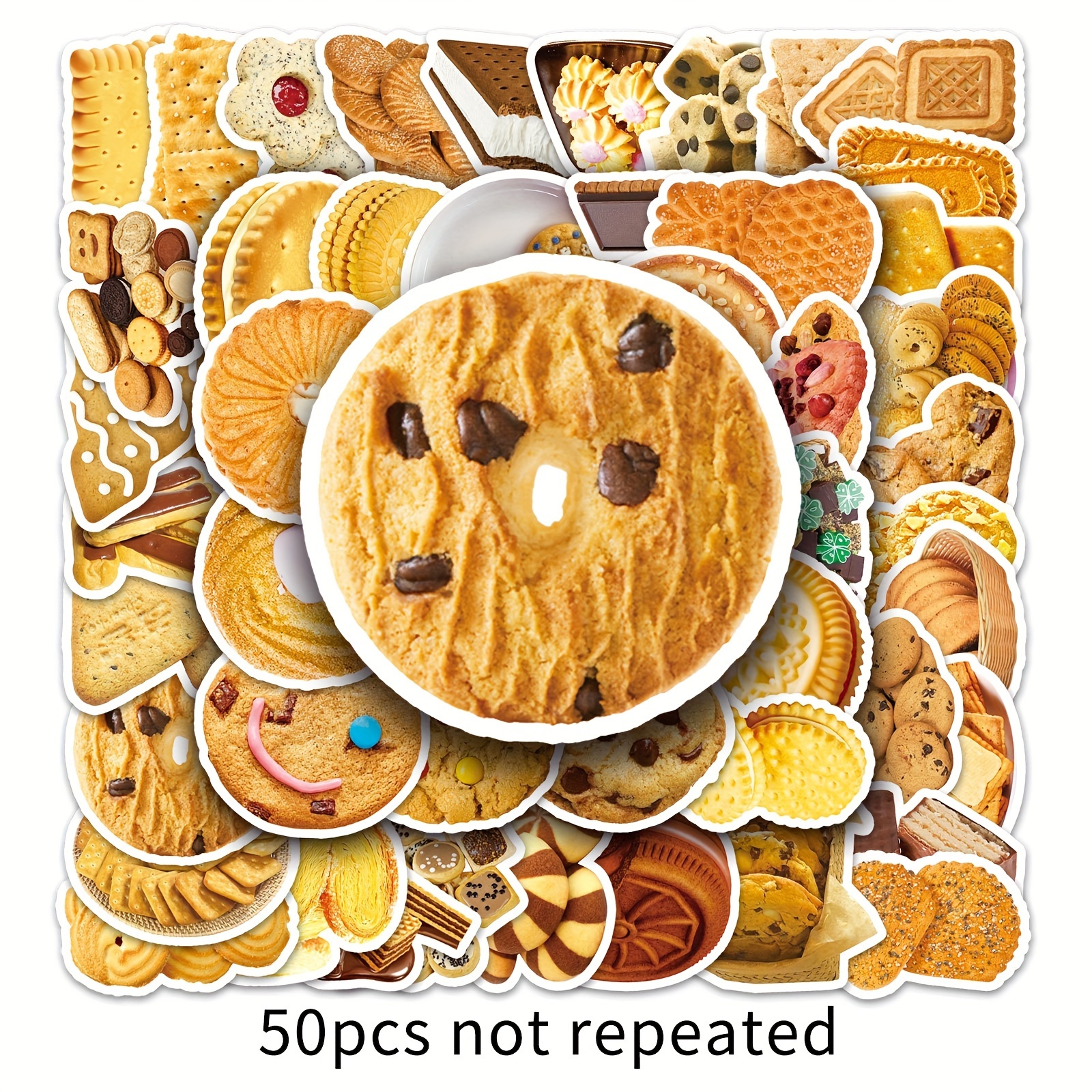 50pcs cute Food Stickers For scrapbooking on Notebooks Stationery