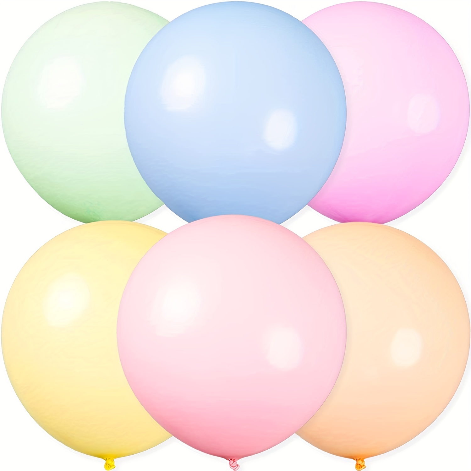 2 globos grandes de látex de 36 pulgadas, globos redondos gigantes grandes  para decoración de cumpleaños, bodas, fiestas (azul)