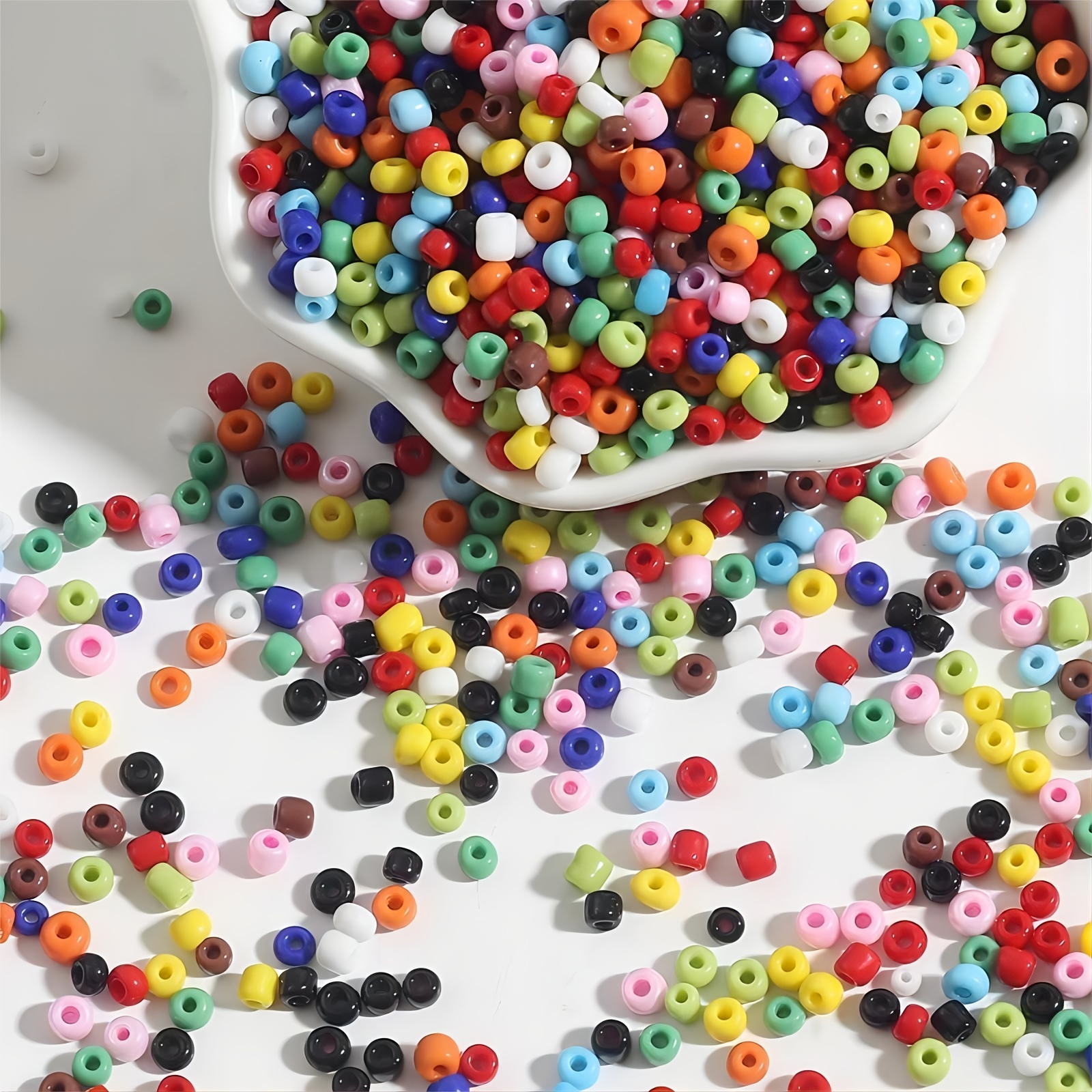 Glass Seed Beads Mixed Colorful Neon Beads For Jewelry - Temu