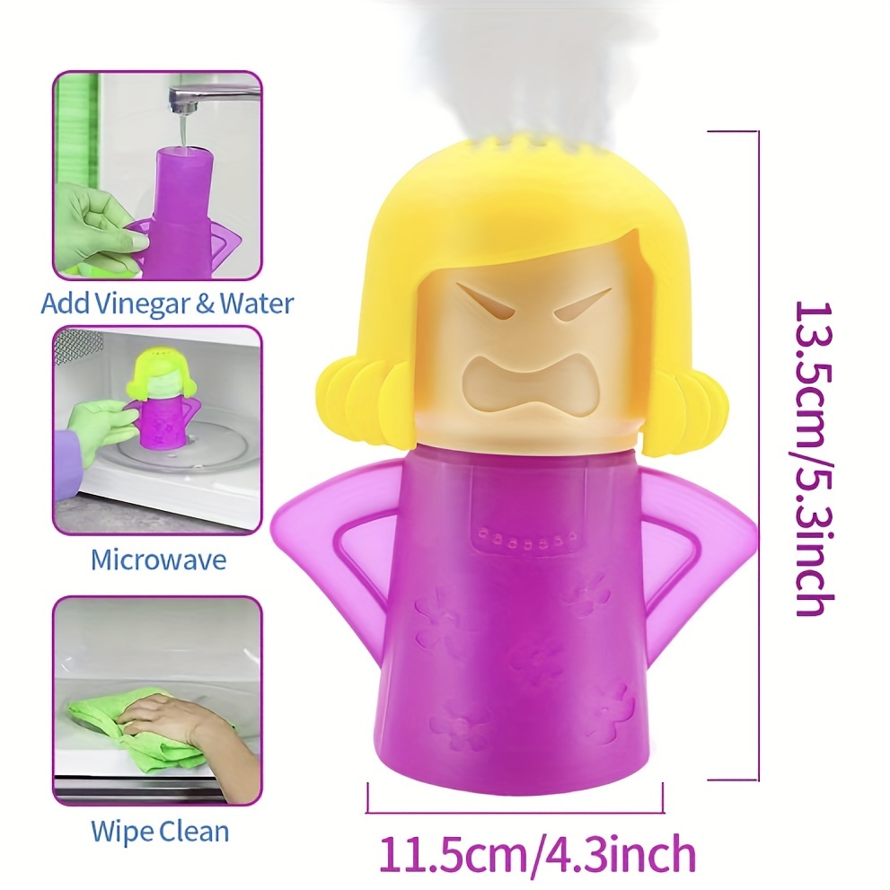 1pc Angry Mama Microwave Cleaner Angry Mom Microwave Oven Steam Cleaner and  Disinfects With Vinegar and Water for Kitchens, Steamer Cleaning Equipment  Easily Cleans the Crud in Minutes (Green)