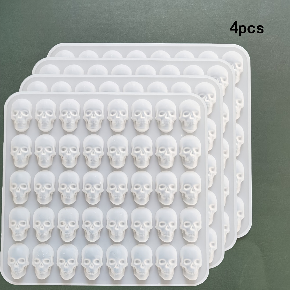 Skull Chocolate Mold 3d Silicone Mold 40 Cavity Candy Mold - Temu