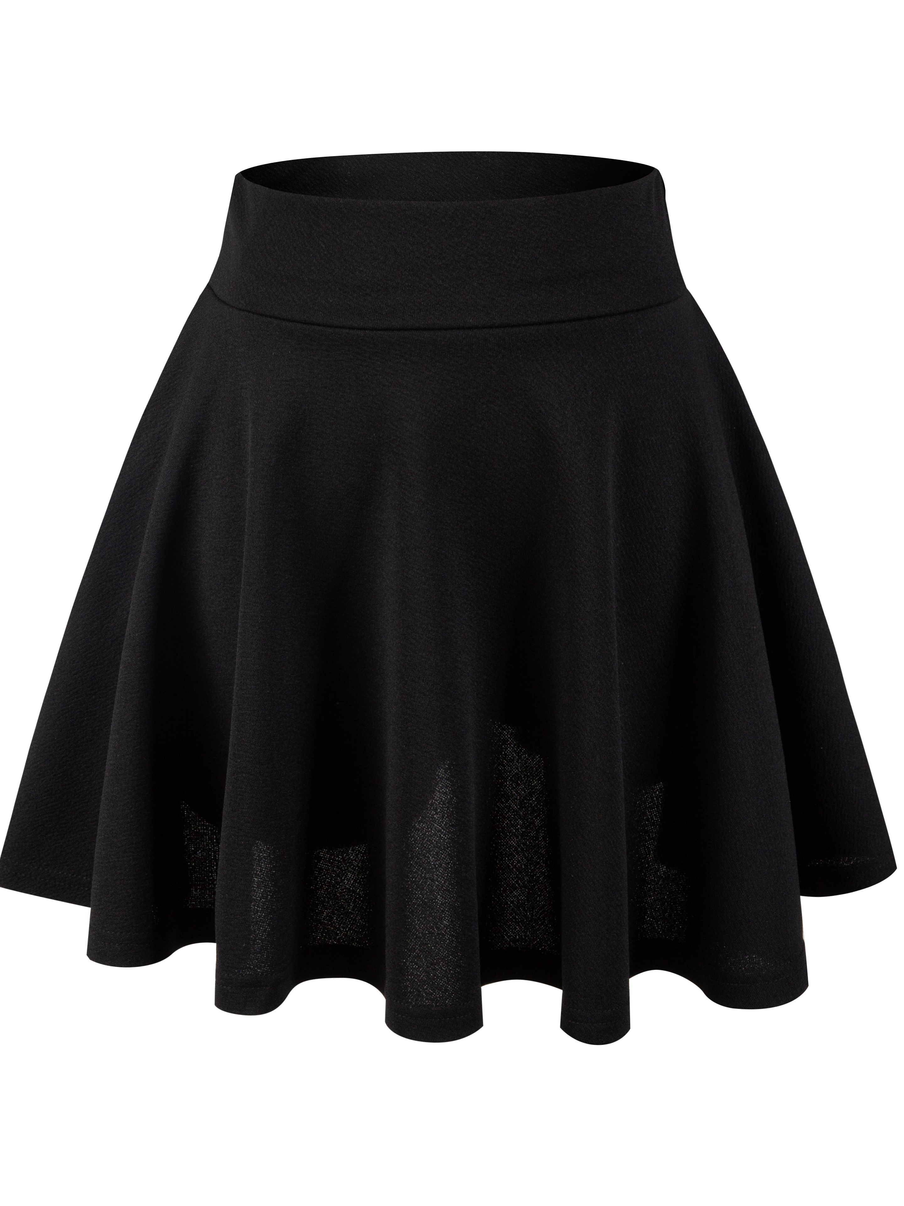 Overall Suspender Skirts Casual Solid Pleated High Waist - Temu