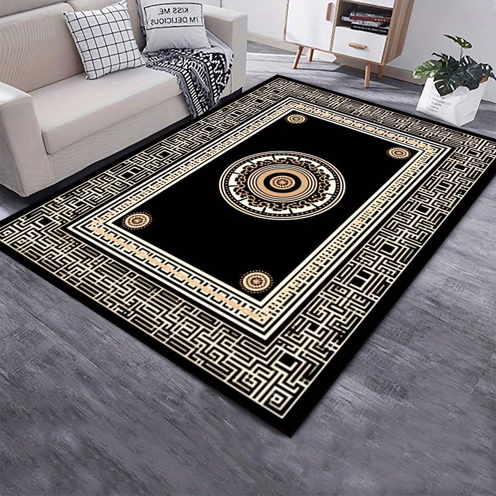 Tappeto Boho Decor antiscivolo stile Mandala Tappeto colorato con motivi  floreali Tappeto grande stampato in 3D Tappetino da soggiorno antiscivolo