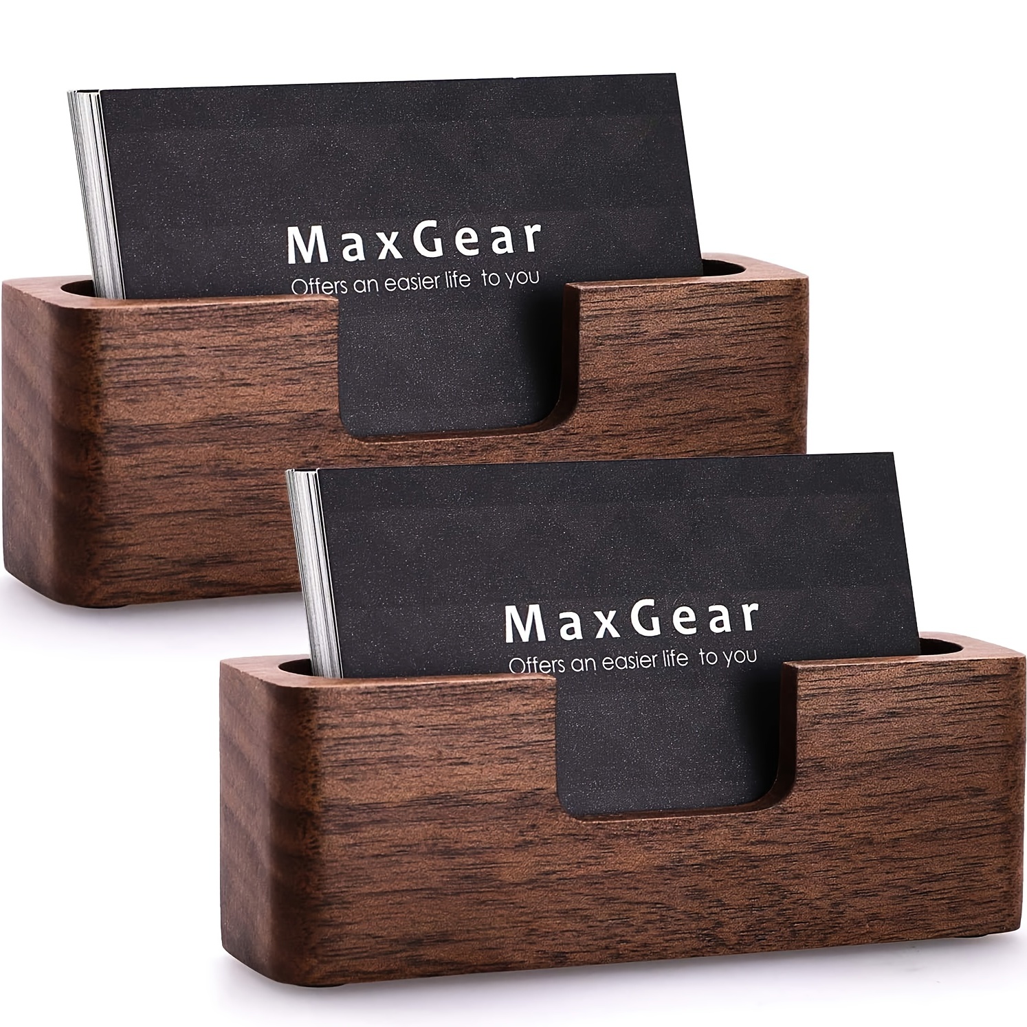 MaxGear Business Card Holder, 4 x 6 Inch Index Card Organizer for