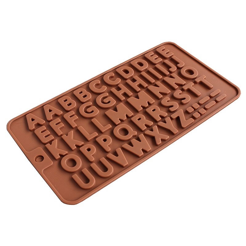 1pc Alphabet Chocolate Silicone Mold Mini Alphabet Birthday Cake Decoration  Baking Tools DIY Handmade Soap Dropping Mold