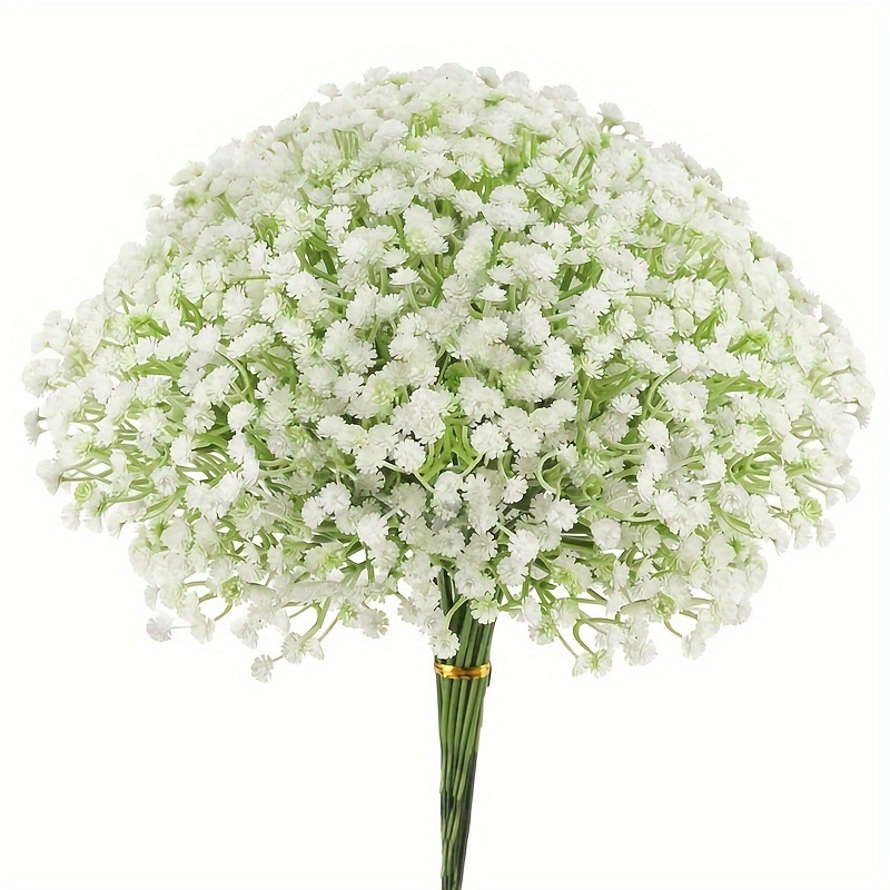 1/2pcs White Babies Breath Flowers Artificial Gypsophila Fake Floral bride  Bouquets For bridal shower Wedding Home Decoration