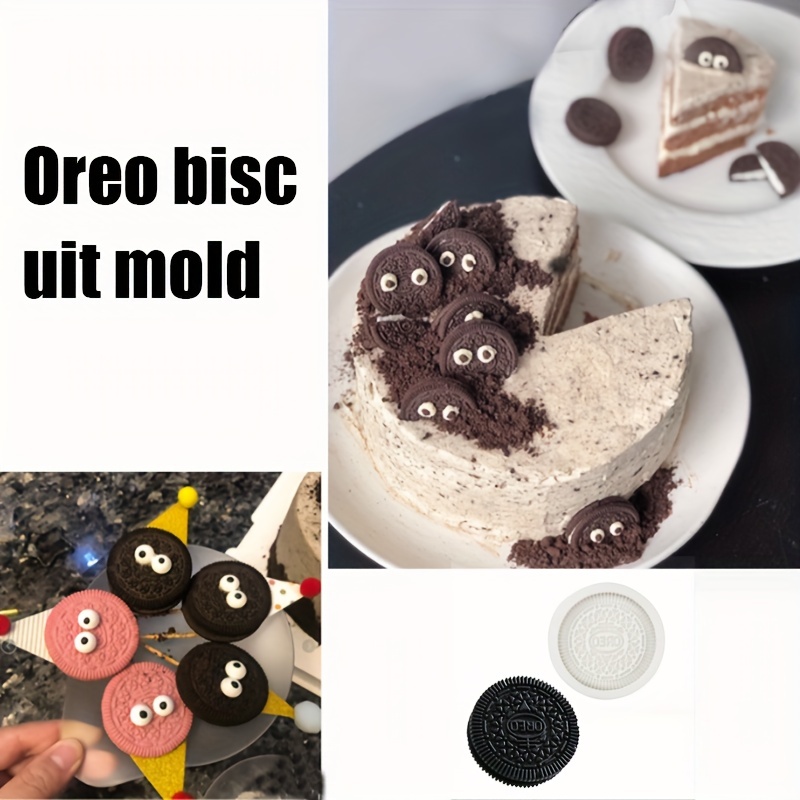 Silicone OREO Cookie Mold DIY Chocolate Fondant Cookie Baking Mould Craft  Cake Decoration Party Dessert Supply