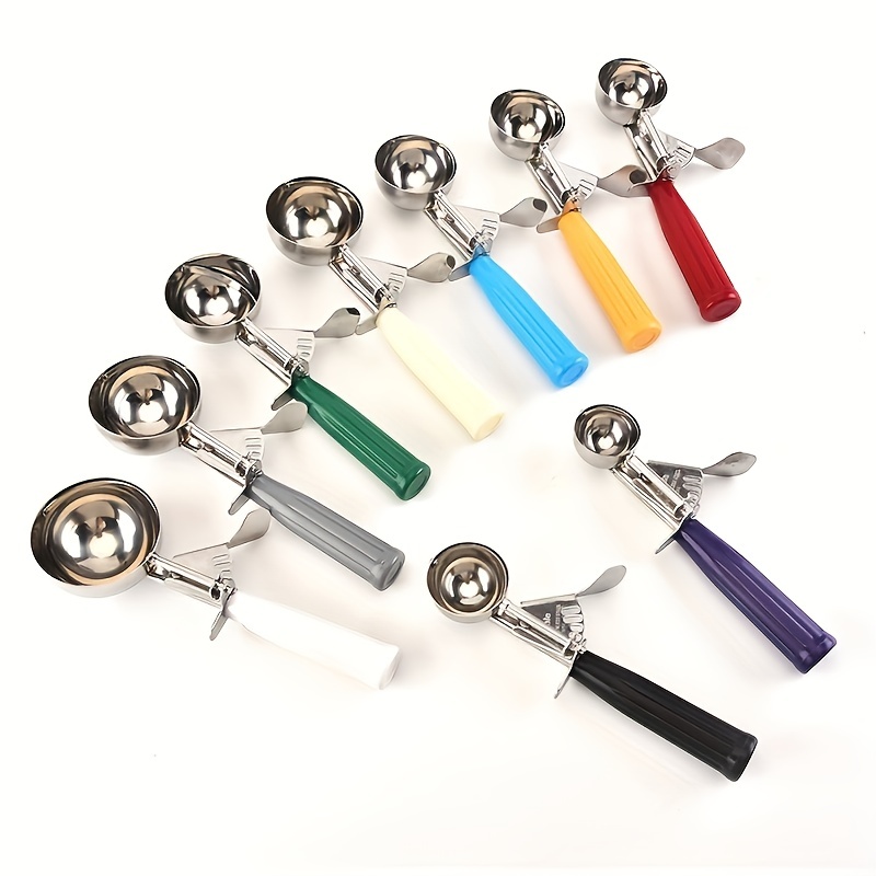 Ice Cream Scoop Set Stainless Steel Cookie Scoops With Trigger