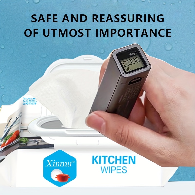 Kitchen Wipes Can Effectively Remove Oil Stains. Household Range Hood  Cleaning Special Wet Paper Towels with Thickened Wipes