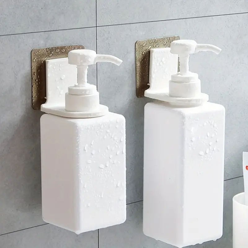 Shower Gel Shampoo Rack, Wall Mounted Shower Gel Bottle Holder, Shampoo  Holder Hook, Wall Hanging Shampoo Bottle Storage Rack, Bathroom Accessories  - Temu