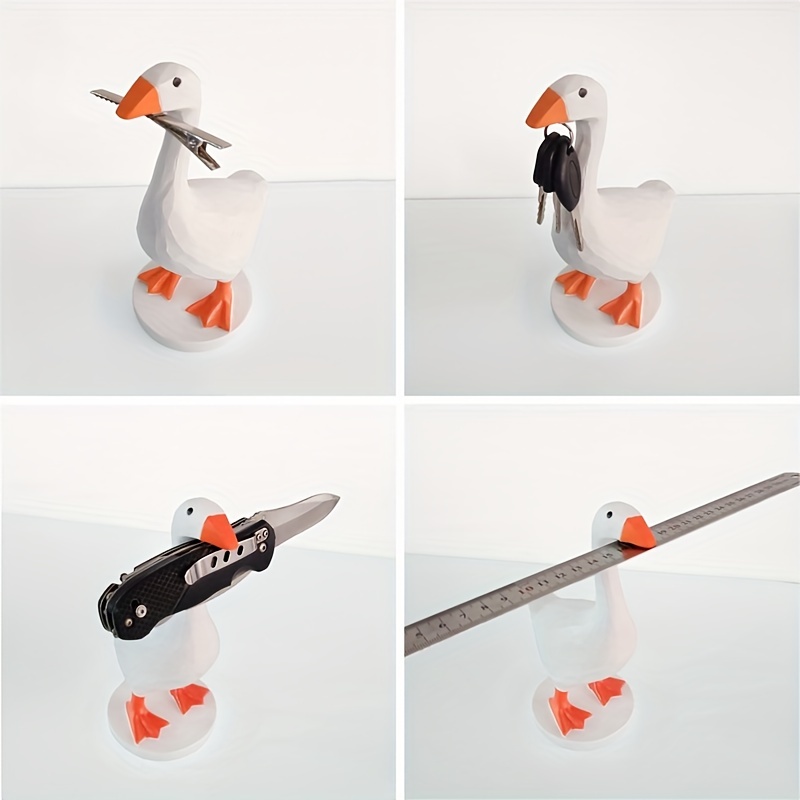 Untitled Goose Game Key Holder Figurine Statue Model With 