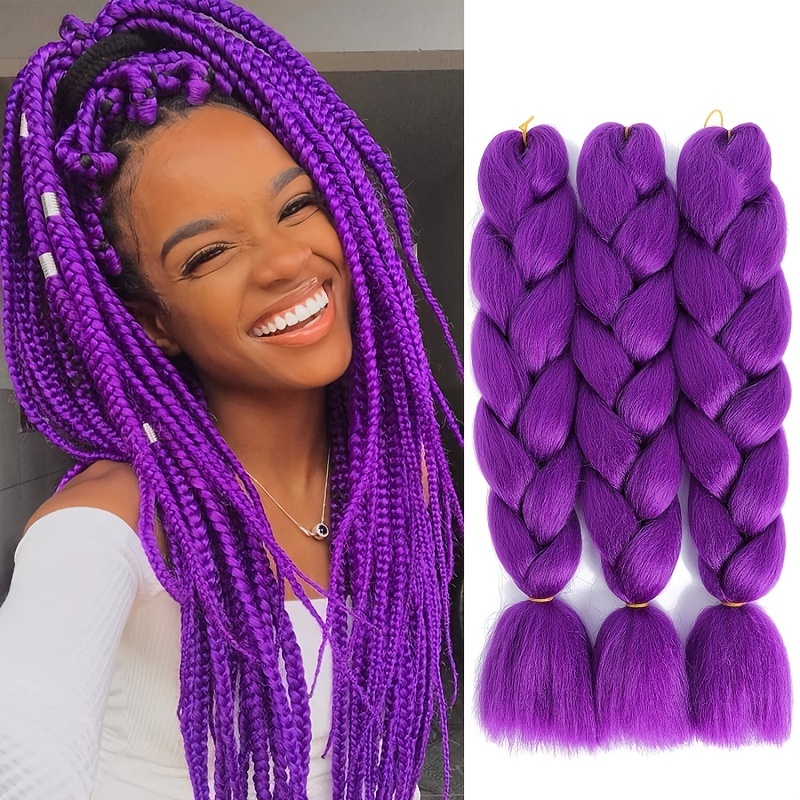 Jumbo Braiding Hair Extensions Synthetic Jumbo Braids Twist - Temu Canada