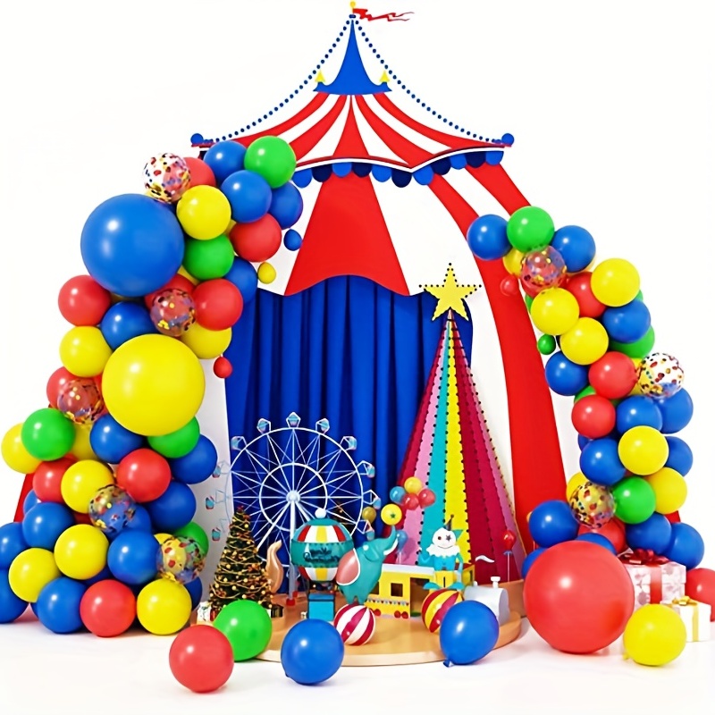Arco de globos 10 decoración de fiestas - Circus Fiesta