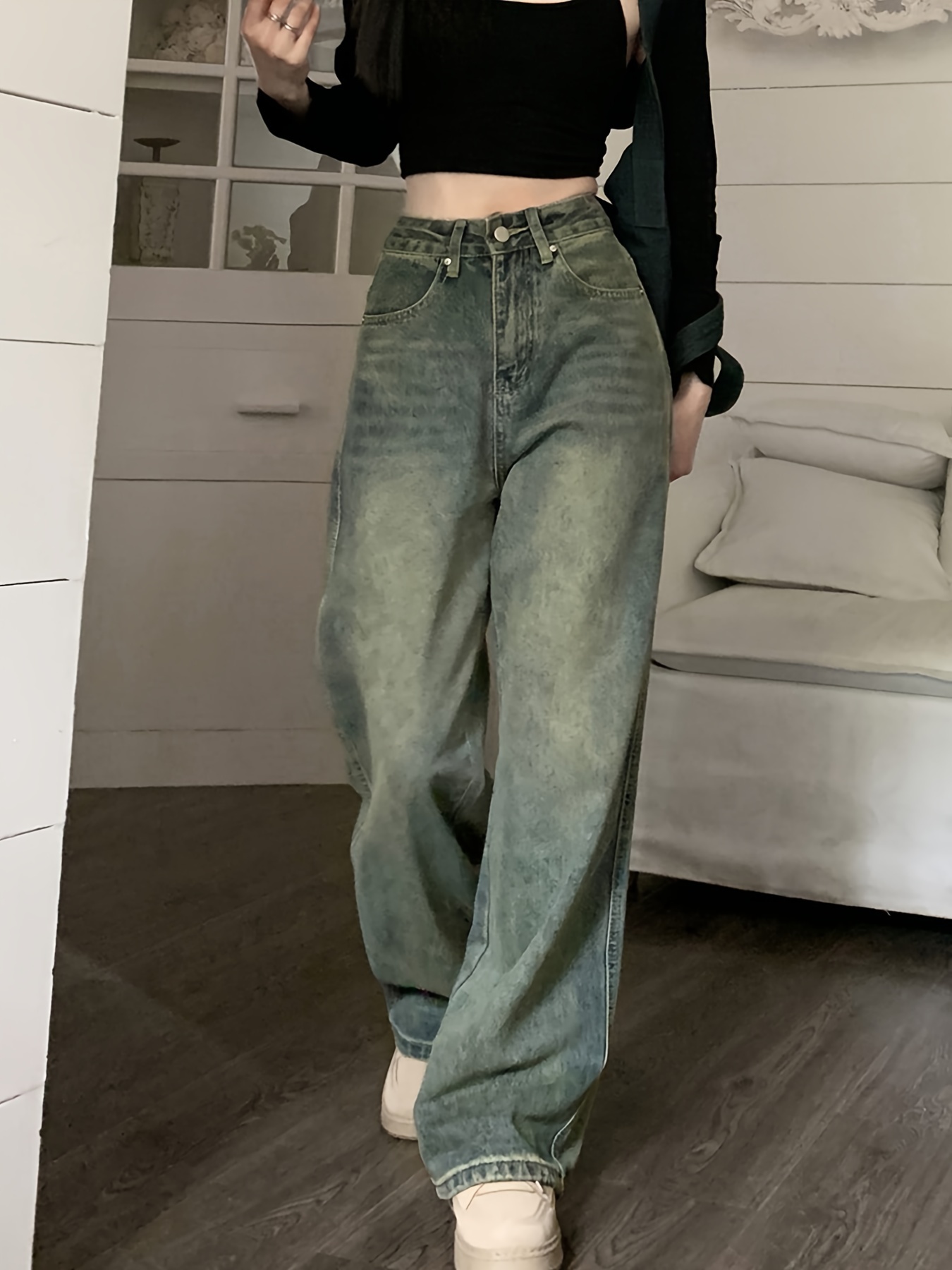 Jeans Oversized - Temu Portugal