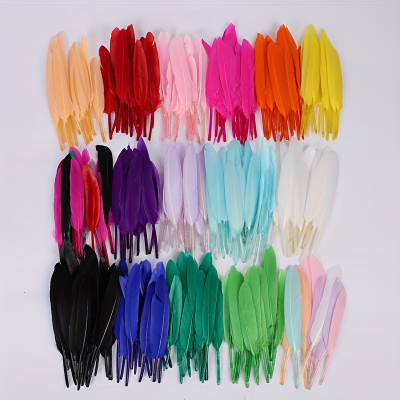 50PCS Colorful Feathers for Crafts Small Fake Feather Bulk Jewelry Making  Accessories for Craft Projects, Home Decorations (Multicolor)