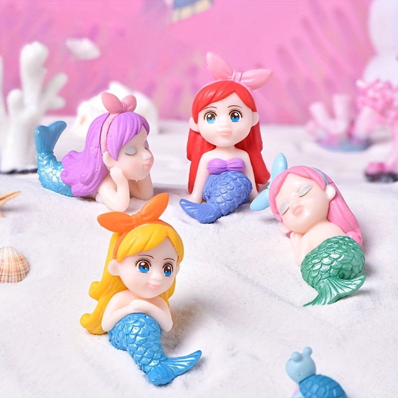 plastic mermaid figurines